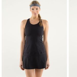 Lululemon | Black Hot Hitter Tennis Atheltic dress size 6